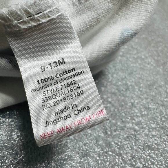 Little Treasure Baby Boy Cassette Tape Long Sleeve Bodysuit 9-12 Months - Picture 5 of 6